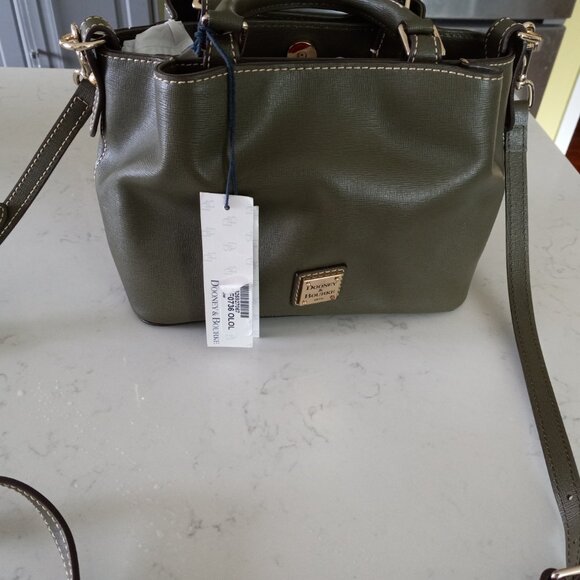 Dooney& Bourke Mini Barlow Saffiano in Olive color - Picture 2 of 8